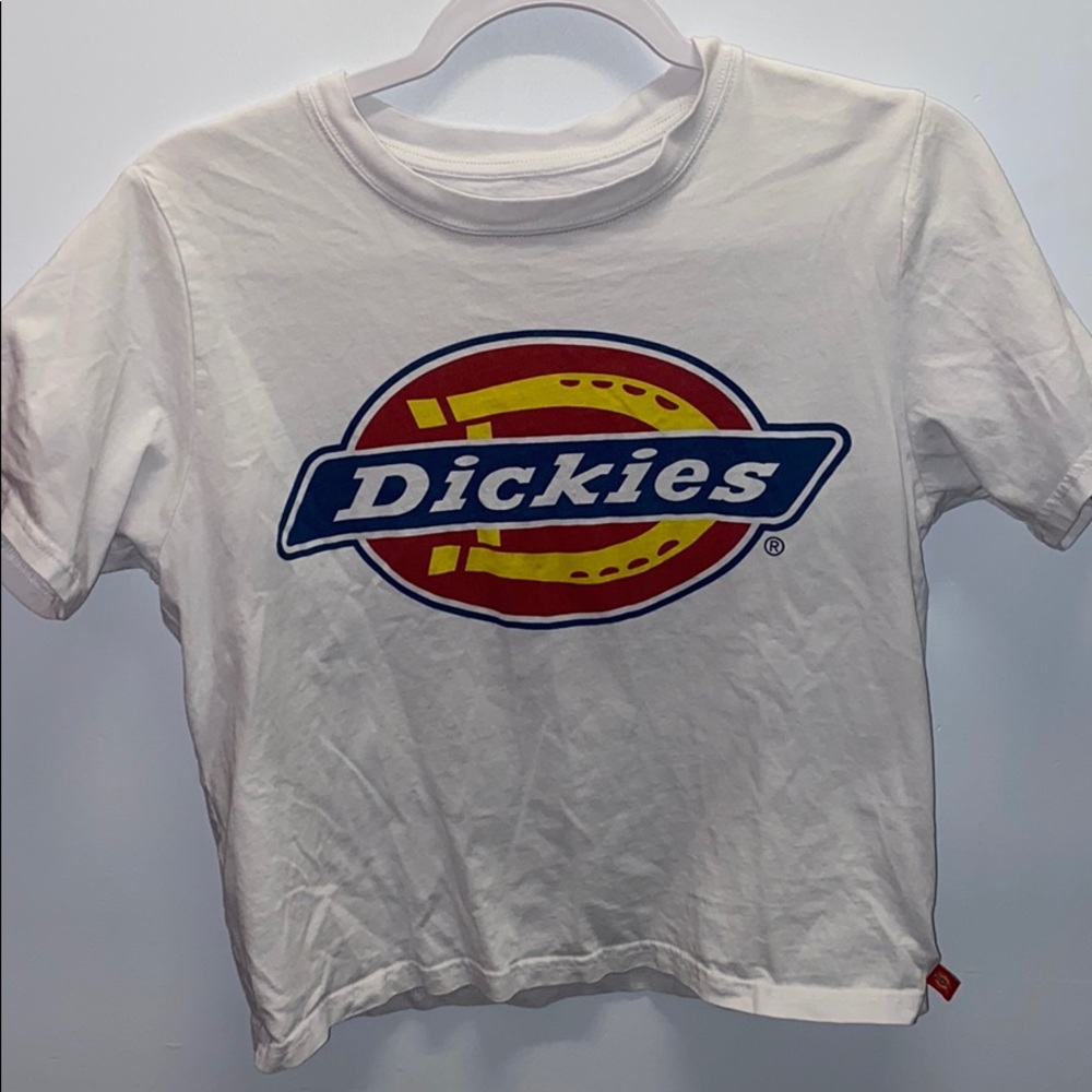 Dickies cropped white tee